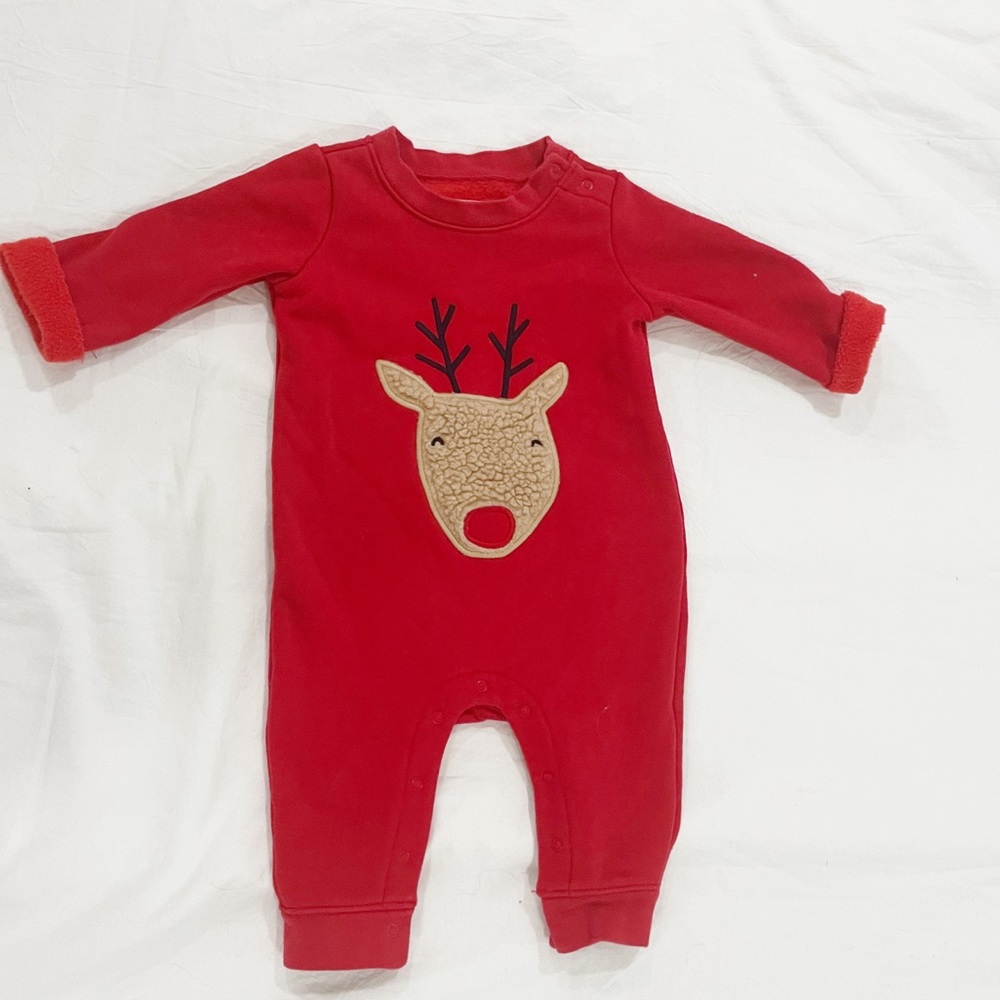 Baby Gap Rudolph Christmas Holiday Onesie